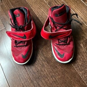 Nike Kids Red and Black Sneakers